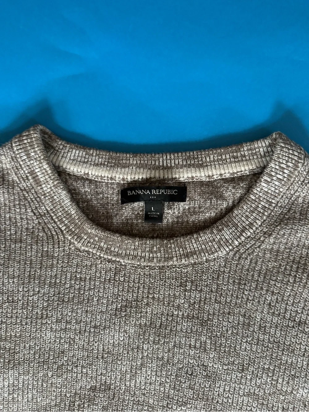 Banana Republic Men's Crewneck Sweater - Gray